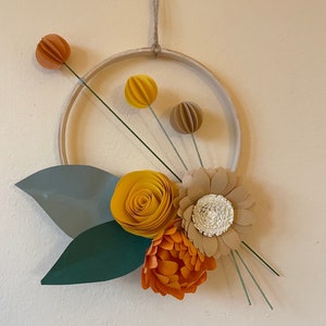 Ghirlanda fiori di carta