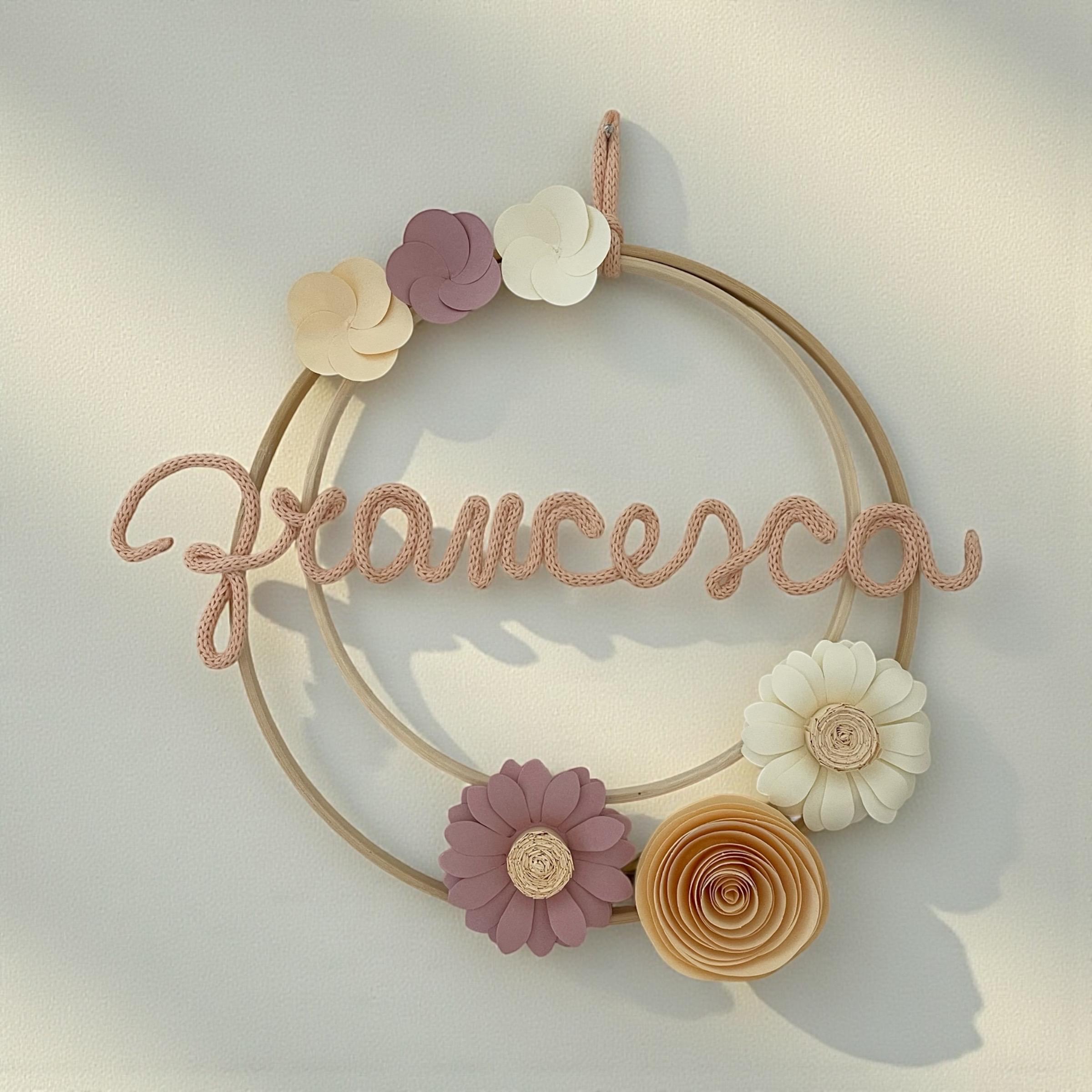 Decorazione Da Parete Con Fiocco Rosa E Frasi Ispiratrici - 30x10 Cm, Legno Resistente All'Umidità, Per Camera Da Letto Ragazze, Bagno, Soggiorno - 6