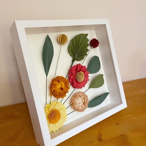Quadro fiori di carta