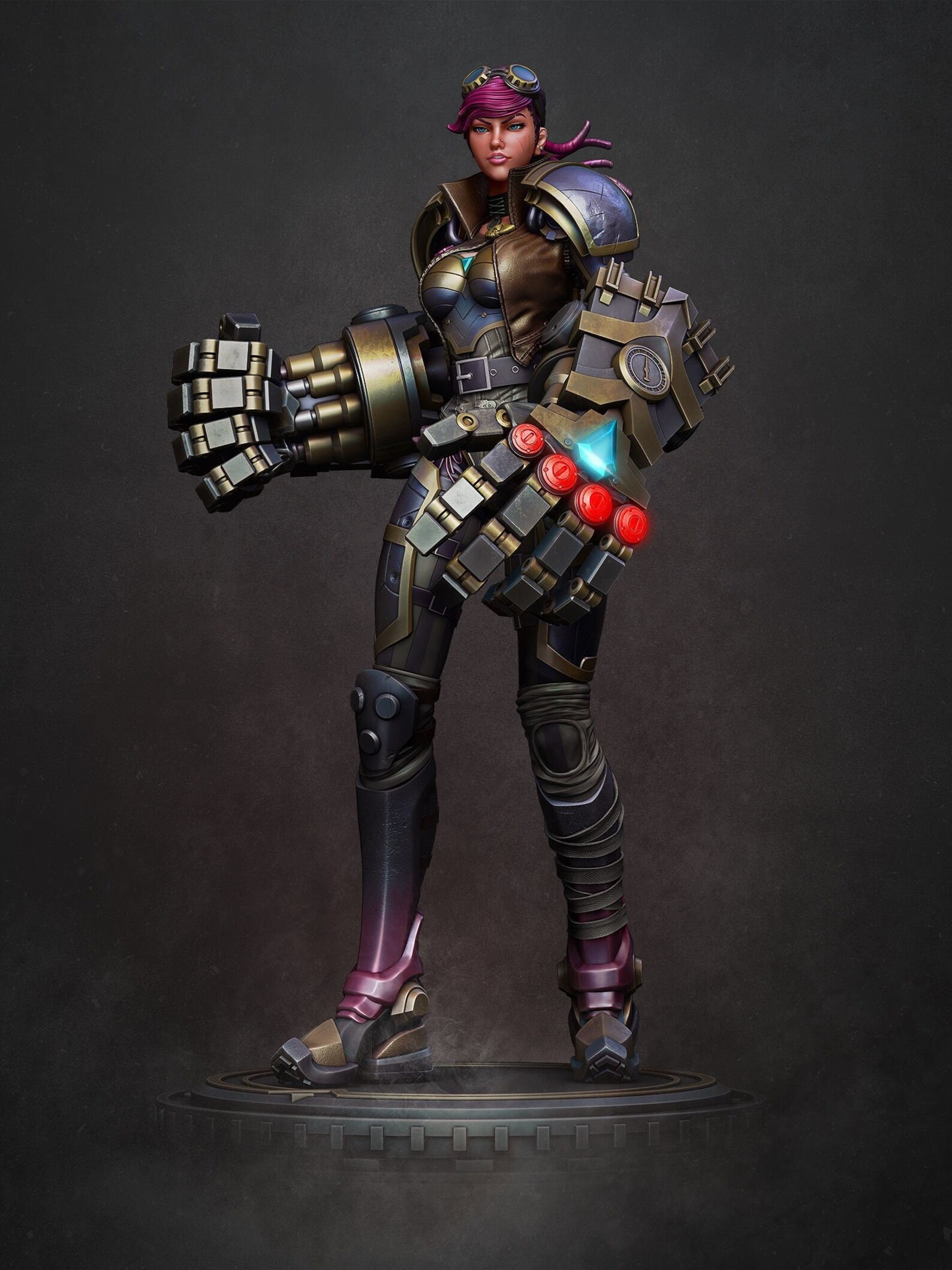 Figure Vi / ARCANE / Statue de League Of Legends / Statue Vi / Etsy