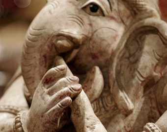 Ganesh with Flute -- Photography Print | Hindu Mythology | Matted Photo Print