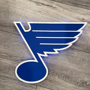 St Louis Blues 3d sign with back light
