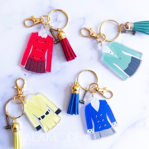 Heathers Musical Costume Broadway Acrylic Keychain Charms