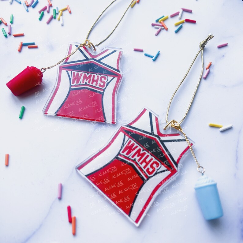 Glee Cheerio Ornament With Detachable Slushie Unholy Trinity Etsy