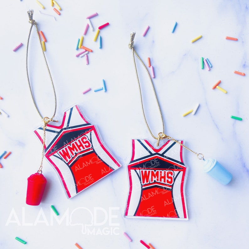 Glee Cheerio Ornament With Detachable Slushie Unholy Trinity Etsy