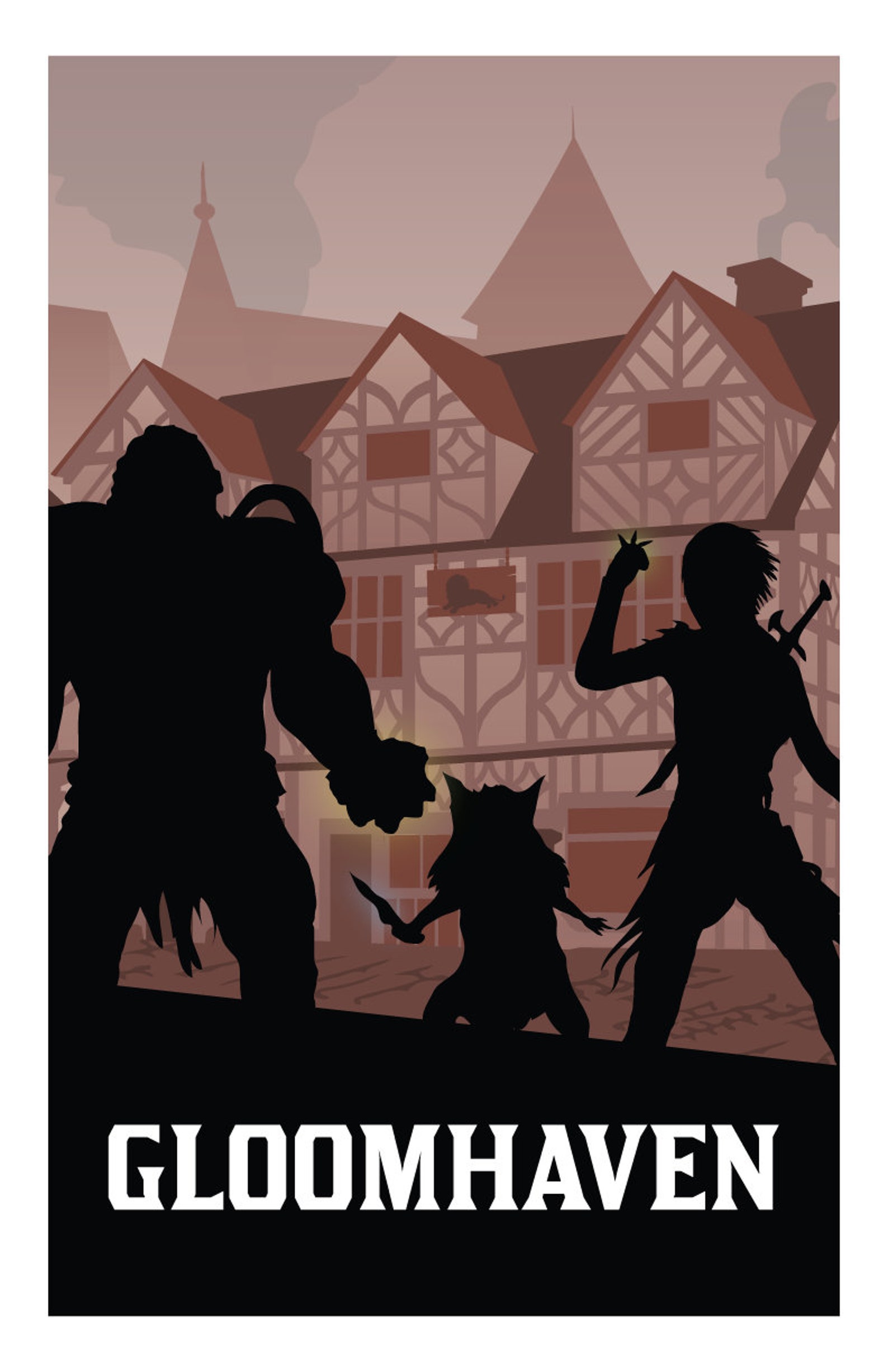 Gloomhaven, Board Game Poster Print, Minimalist Wall Art - Etsy
