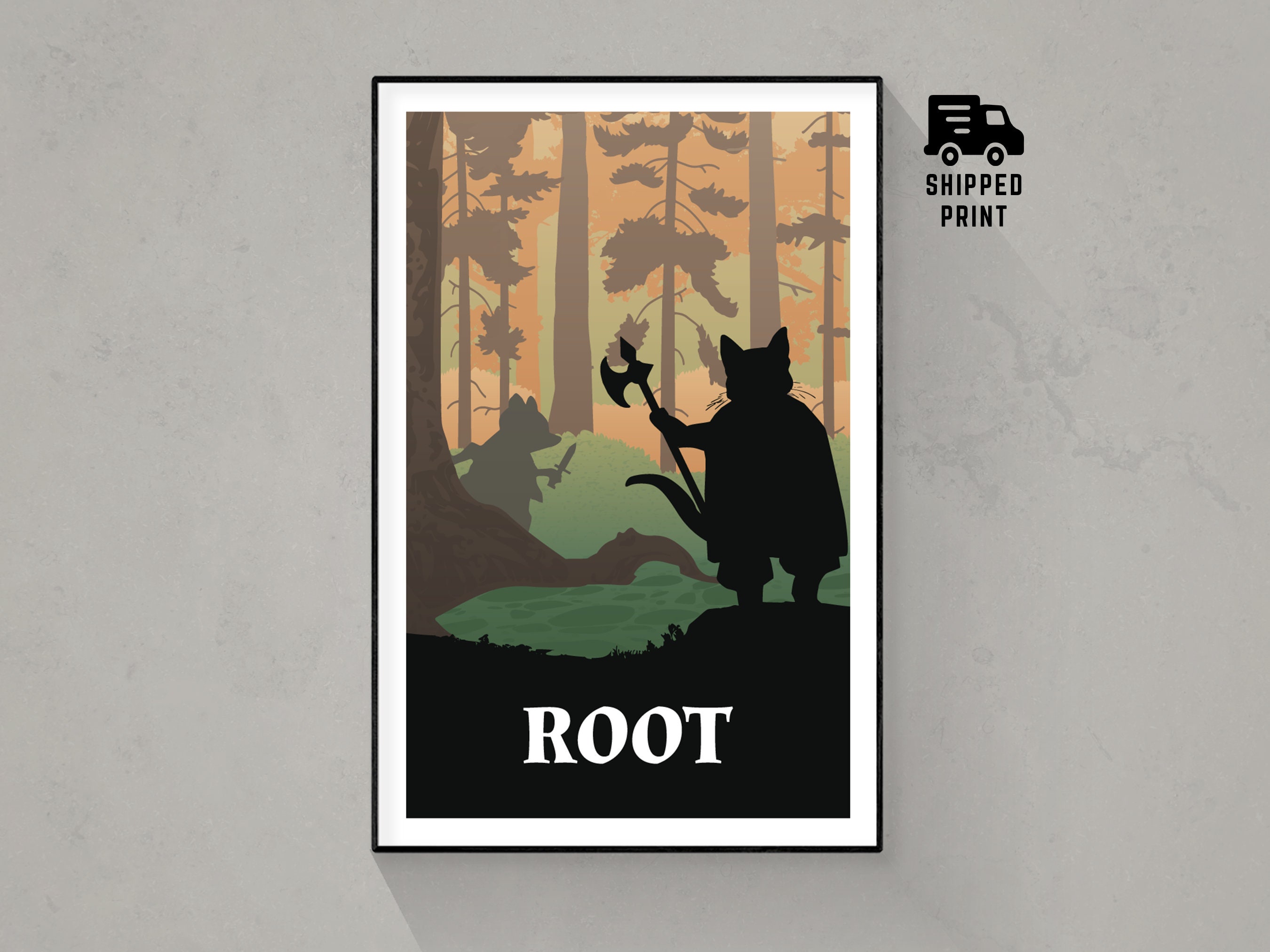 Root, Board Game Poster Print, Minimalist Wall Art - Etsy