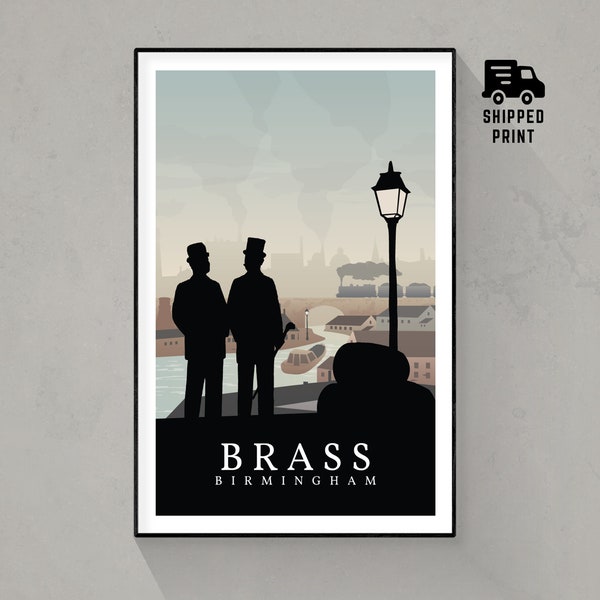 Brass Birmingham, Board Game Poster Print, Minimalist Wall Art