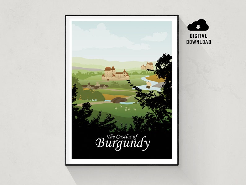 The Castles of Burgundy, Board Game Poster, Minimalist Wall Art ...