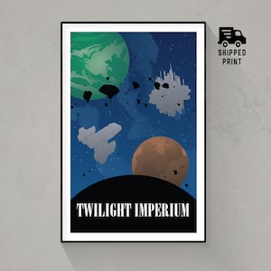 Twilight Imperium, Board Game Poster Print, Minimalist Wall Art