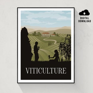 Viticulture, Board Game Poster, Minimalist Wall Art, Instant Download ...