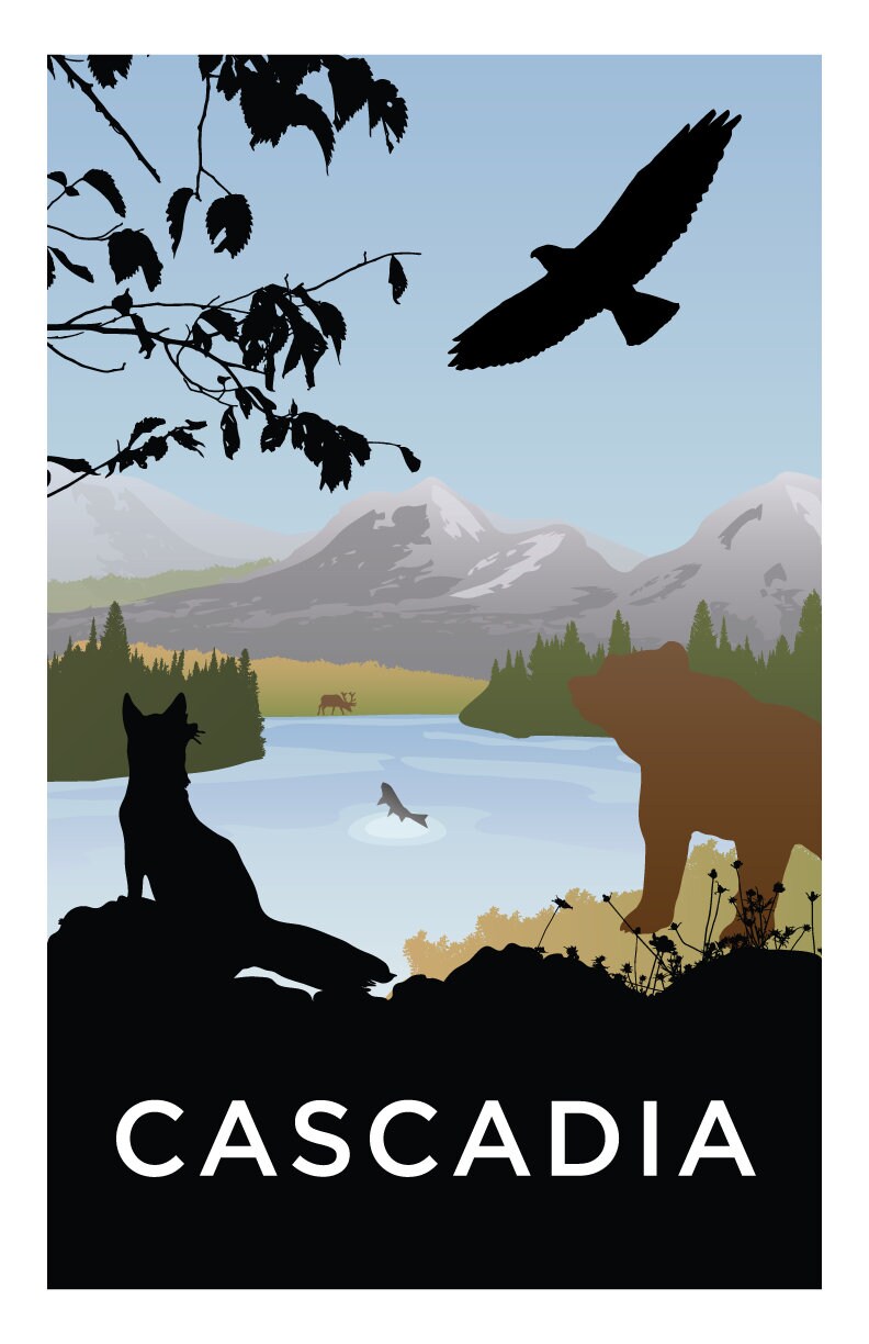 Cascadia Board Game Poster Print Minimalist Wall Art - Etsy