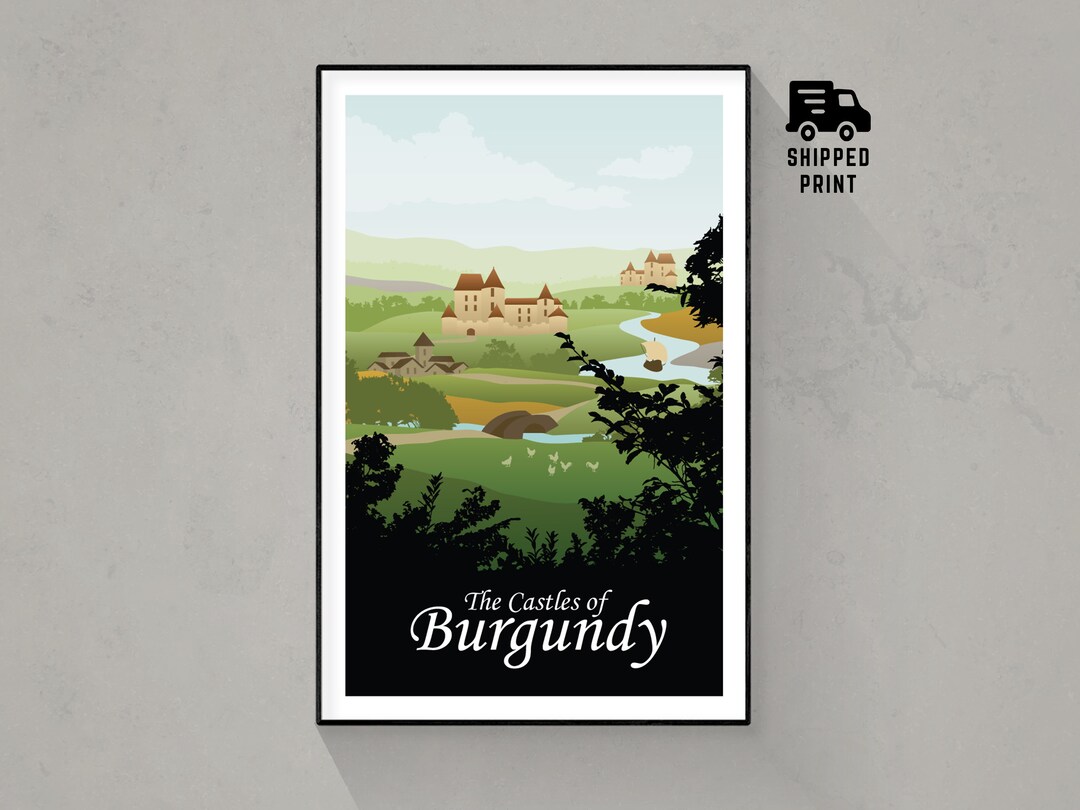 The Castles of Burgundy, Board Game Poster Print, Minimalist Wall Art ...