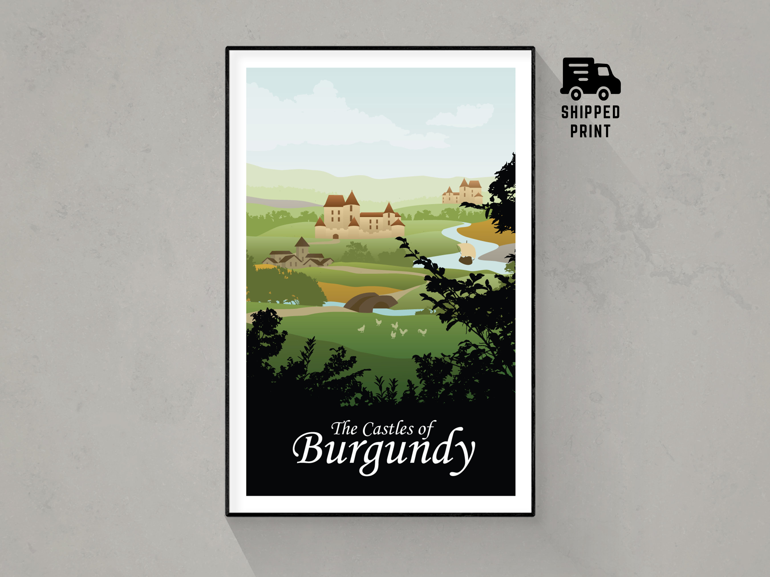 The Castles of Burgundy, Board Game Poster Print, Minimalist Wall Art ...