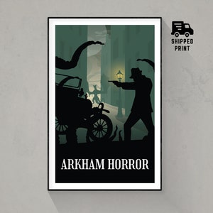 Arkham Horror, Board Game Poster Print, Minimalist Wall Art