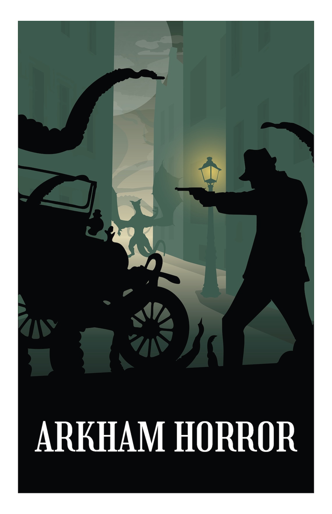 Arkham Horror, Board Game Poster Print, Minimalist Wall Art - Etsy
