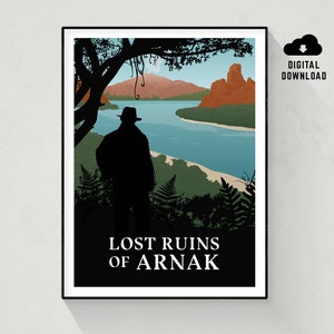 Lost Ruins of Arnak, Brettspiel Poster, Minimalistische Wandkunst, Sofortiger Download