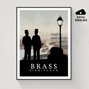 Brass Birmingham, Board Game Poster, Minimalist Wall Art, Instant Download