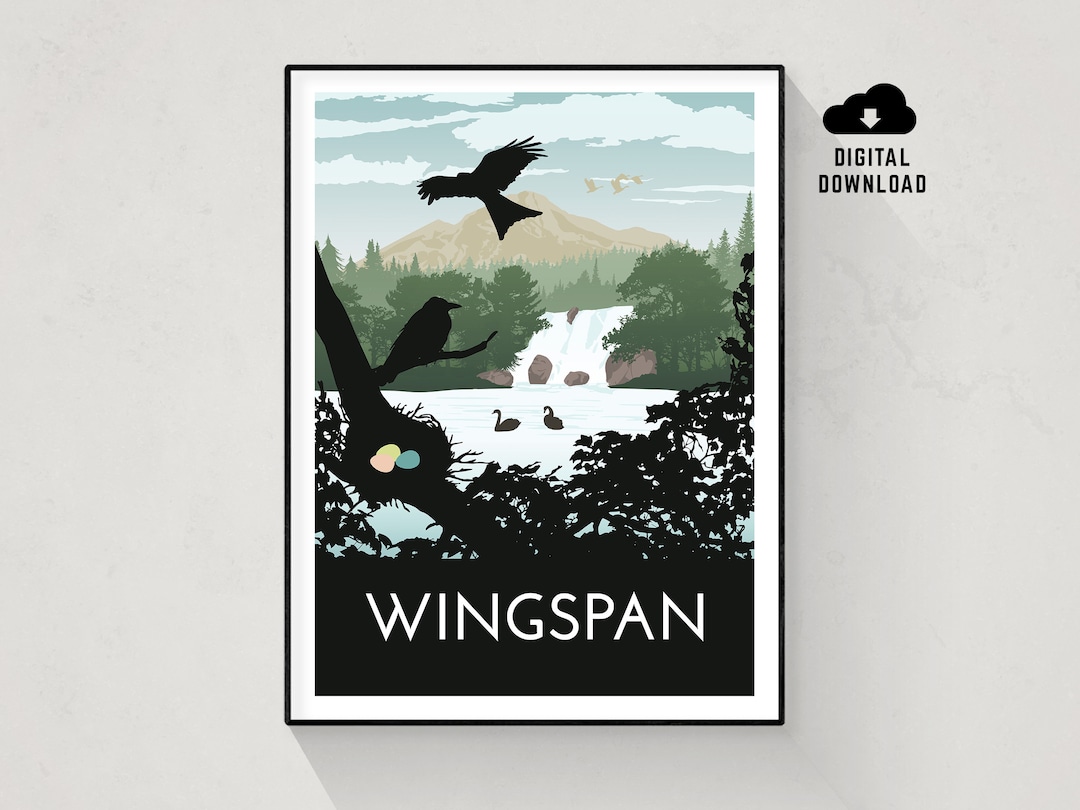 Wingspan, Board Game Poster, Minimalist Wall Art, Instant Download - Etsy
