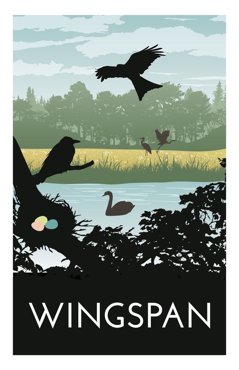 Wingspan, Board Game Poster Print, Minimalist Wall Art - Etsy