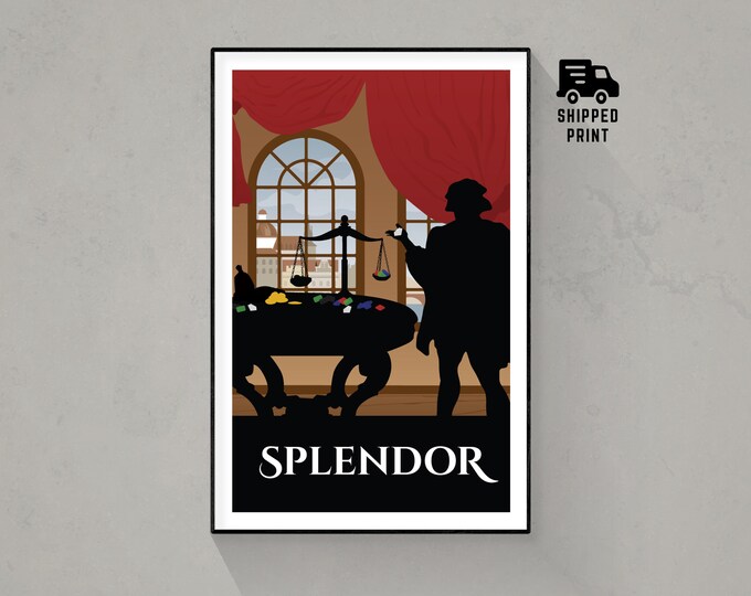 Splendor, Board Game Poster Print, Minimalist Wall Art - Etsy