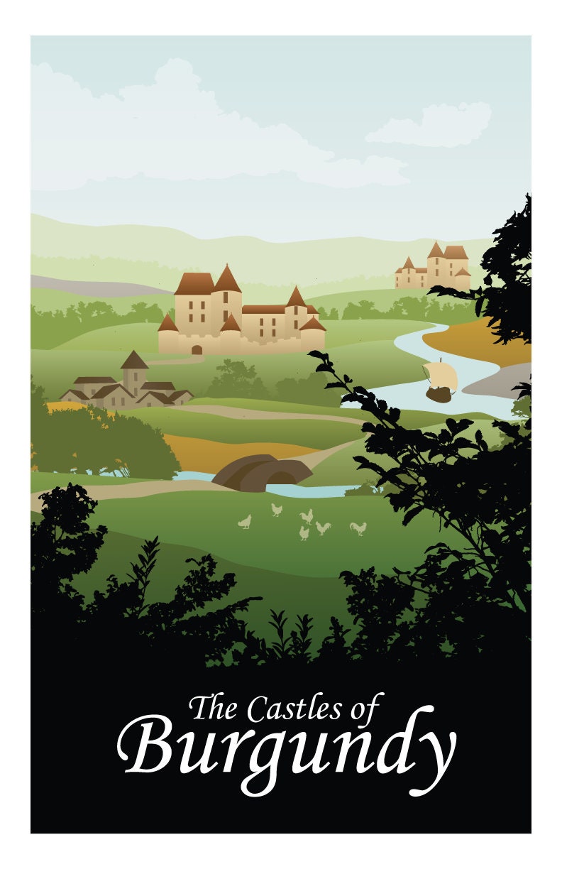 The Castles of Burgundy, Board Game Poster Print, Minimalist Wall Art ...