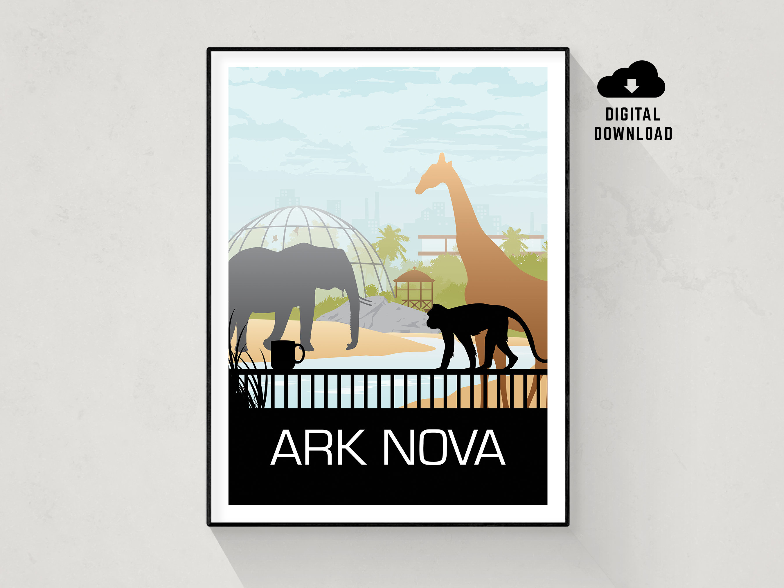 Ark Nova, Board Game Poster, Minimalist Wall Art, Instant Download - Etsy