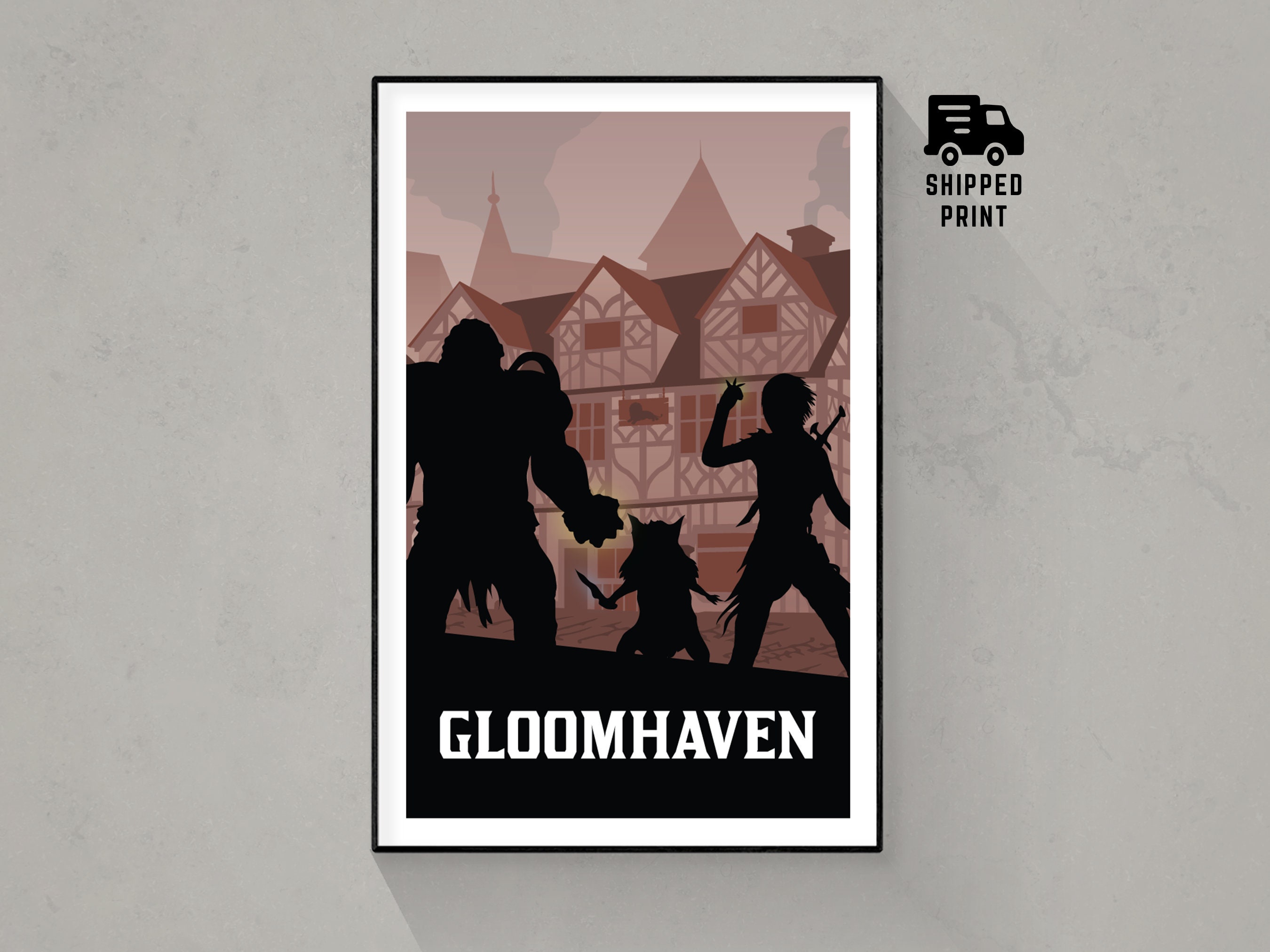 Gloomhaven, Board Game Poster Print, Minimalist Wall Art - Etsy