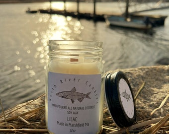 Lilac Scented Coconut Soy Candle