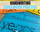 Handwriting Practice for Kids | Sight Words Flash Cards | Handwriting Practice Printable Sheets | Kindergarten and First Grade Practice