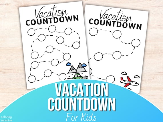 Vacation Countdown Calendar Printable Free Printable Countdown