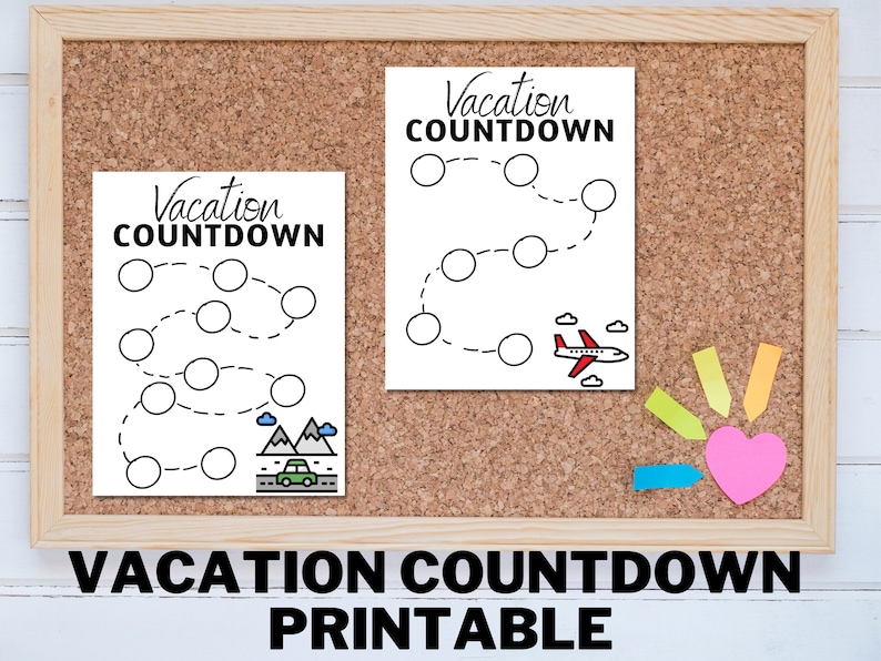 Vacation Countdown for Kids | Printable Calendar | Countdown to ...