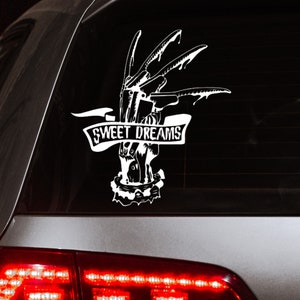 Car Decal, Freddy Kruger Glove, Vinyl Decal, Window Decal, Bumper sticker