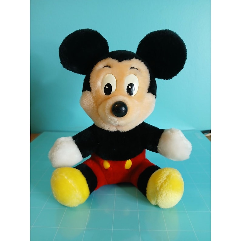Vintage Mickey Mouse 7" Plush Classic Walt Disney World Disneyland image 1