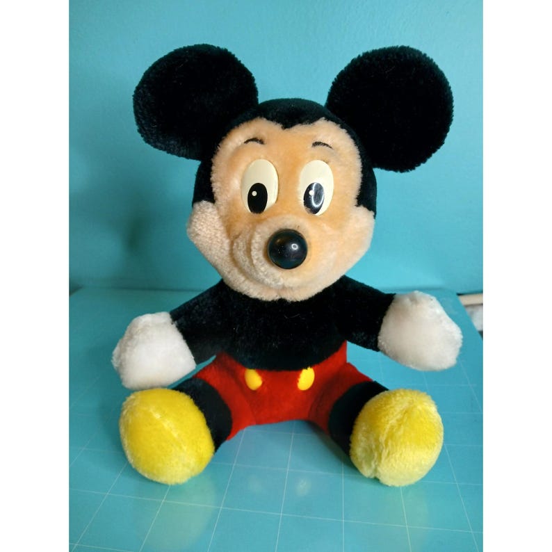 Vintage Mickey Mouse 7" Plush Classic Walt Disney World Disneyland image 2
