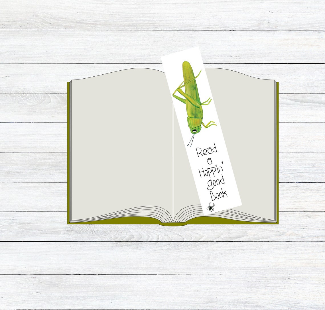 Bug Bookmark Set, Insect Theme Bookmarks for Boys or Girls, Printable ...