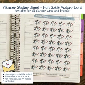 Planner Stickers Sheet - Non Scale Victory | Erin Condren | Plum Paper | Happy Planner | Weight Loss | Health | NSV Stickers