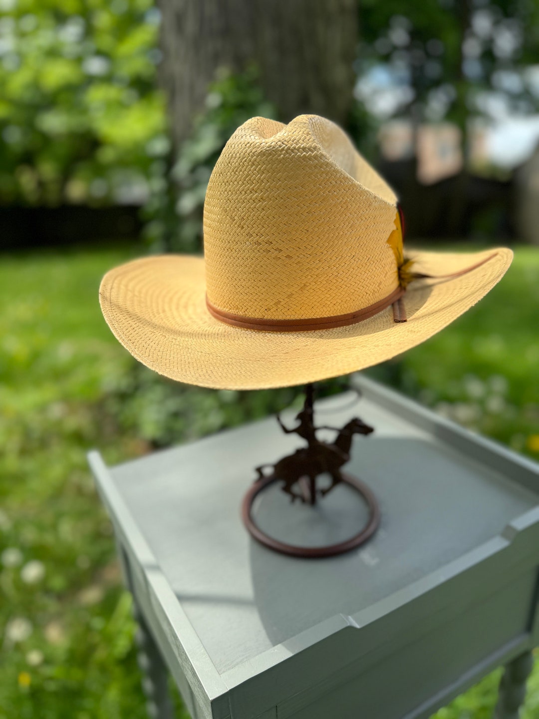 Vintage 1960's Western Resistol Straw Hat - Etsy