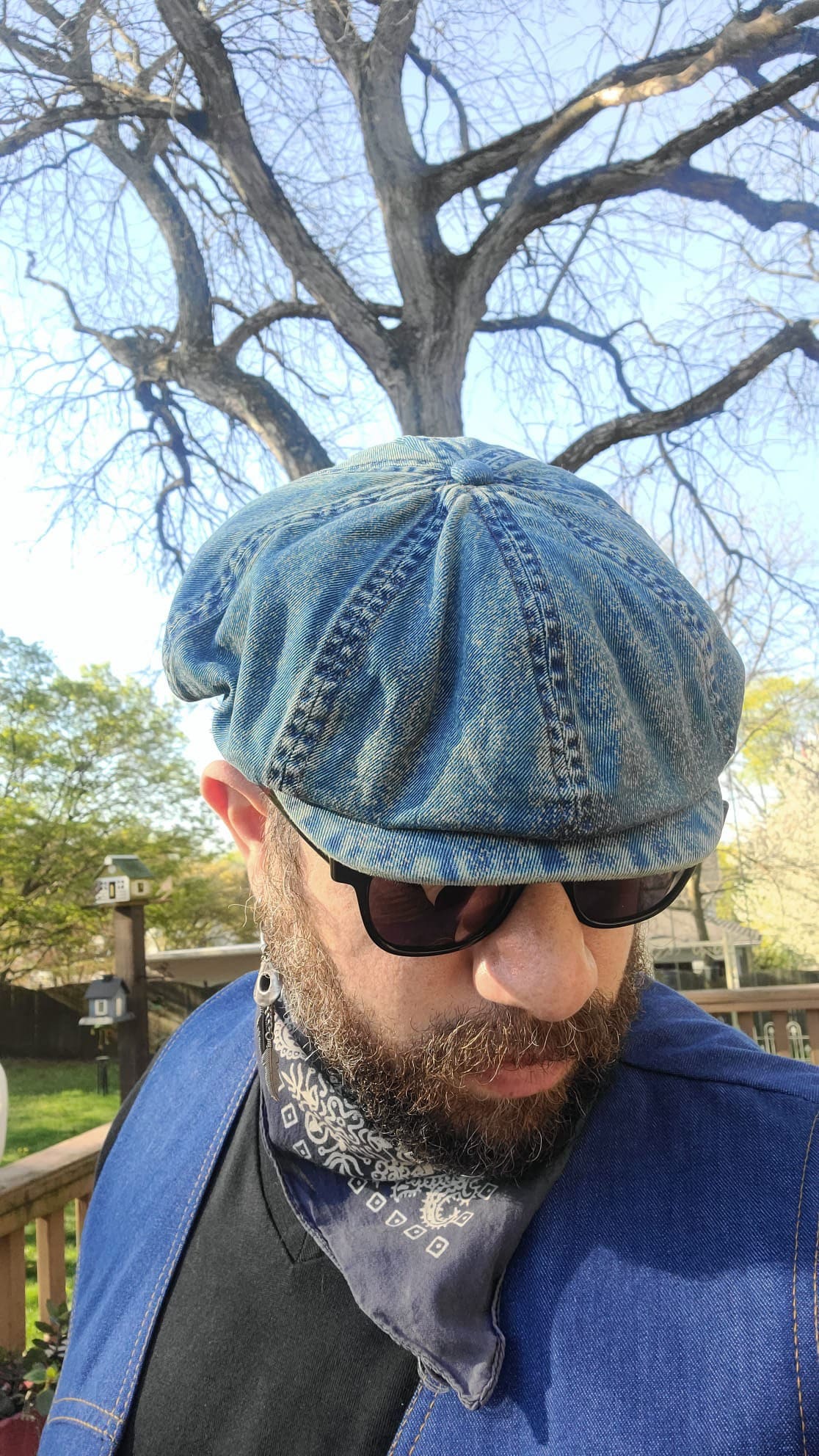 Ralph Lauren Double RL Denim Newsboy Cap - Etsy