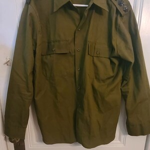 1980'S Israeli military genuine military shirt jacket, men's M, vintage / eaa445012