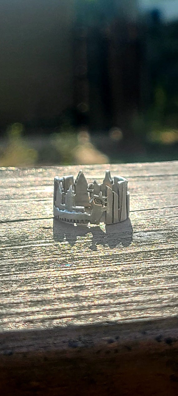 Vintage New York City skyline ring - image 2