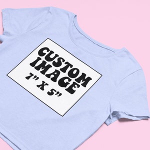 Custom Image Crop Top + Designing Fee