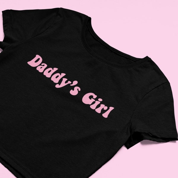 Daddy's Girl Crop Top | Flowy Fit Crop Top | Y2K Clothing | Graphic Shirt | Y2K Crop Top | Y2K Shirt | Daddy's Girl | Gift For Girlfriend