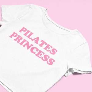 Pilates Princess Crop Top Cute Top Flowy Fit Crop Top Y2K Clothing