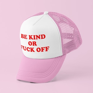Be Kind Trucker Hut | Y2K Trucker Kappe | Anpassbare Mütze | Baseballmütze | Geschenk für Sie Geschenk Für Ihn Nettes Geschenk | Lustige Trucker Mütze