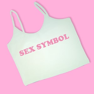 Sex Symbol Crop Top | Y2K Crop Top  Cute Gift | Gift For Ex Girlfriend | Funny Crop Top | Cami Crop Top | Milf Crop Top | Milf In Training