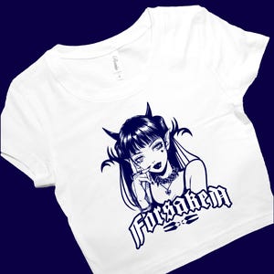 Forsaken Girl SNUG FIT Crop Top | Crop Top | Graphic Top | Anime Girl | Anime Gothic | Gift For Her | Y2K Baby Tee | Y2K crop top | Gift