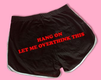 Overthink This Dolphin Shorts | Custom Dolphin Shorts | Y2K Shorts | Cute Shorts | Funny Shorts | Y2K Shorts | Lounge Shorts |