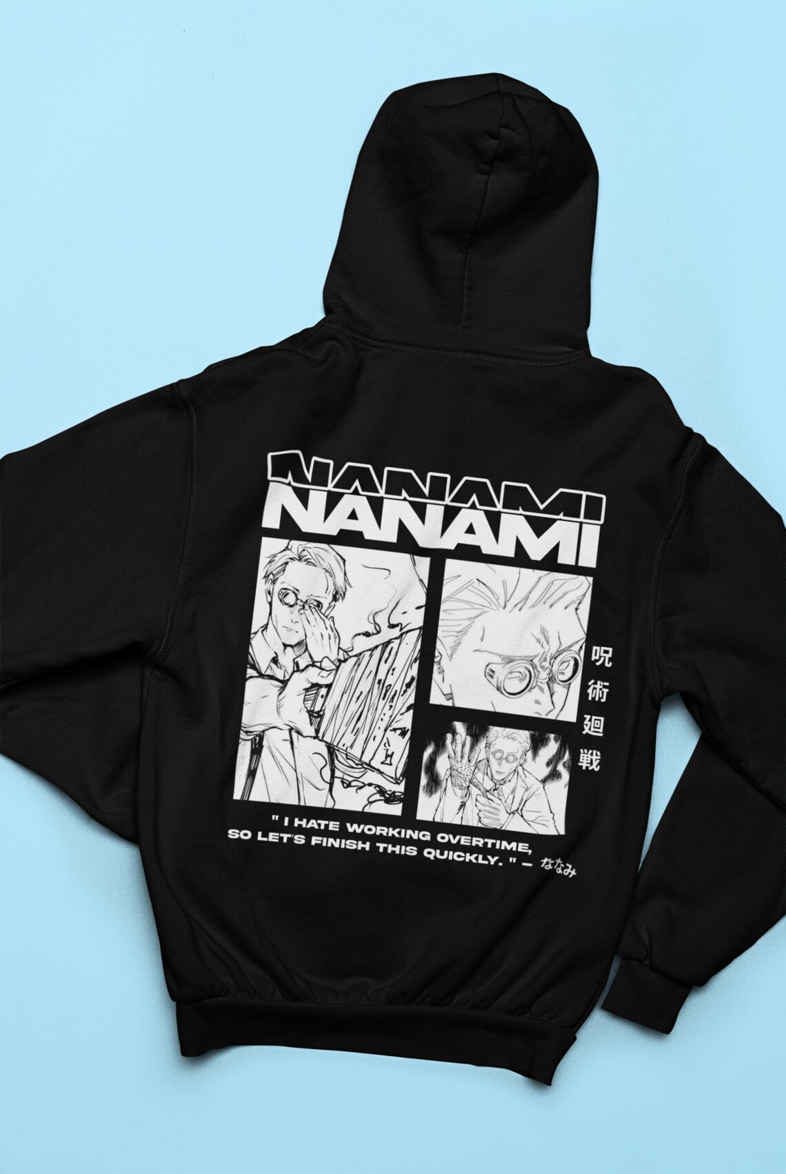 Nanami Kento Box Hoodie Anime Hoodie Jujutsu Kaisen Manga Etsy