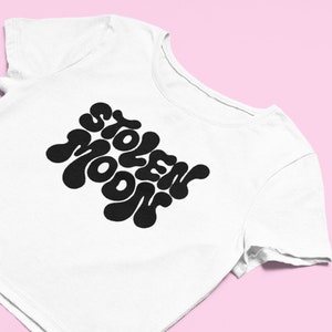 Stolen Moon Crop Top | Cute Top | Cute Croptop | Graphic Top |  Tee | Graphic Shirt | Cute Gift | y2k Baby Tee | Girl Crop Tops